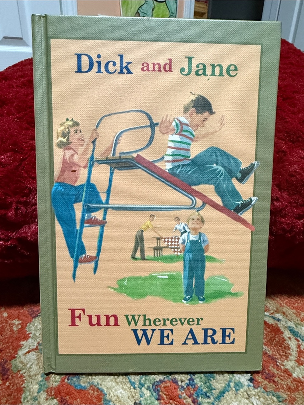 Dick and Jane hardback book.
